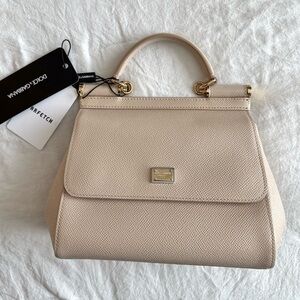 NWT Dolce & Gabbana Medium Sicily Tote Bag